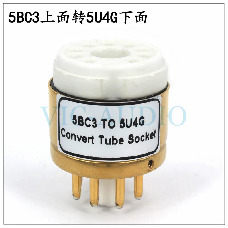 1Piece DIY Audio Vacuum Tube Adapter Socket Converter 5BC3 Top TO 5U4G Bottom Electronic Tube Gold Plated Socket Free Shipping
1Piece DIY Audio Vacuum Tube Adapter Socket Converter 5BC3 Top TO 5U4G Bottom Electronic Tube Gold Plated Socket Free Shipping