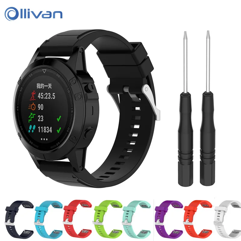 Ollivan Silicone Replacement Watch Band Wrist Strap Belt for Garmin fenix5X / fenix3/ fenix3 H/ D2 Bravo/ quaitx3 / tactix Bravo
Ollivan Silicone Replacement Watch Band Wrist Strap Belt for Garmin fenix5X / fenix3/ fenix3 H/ D2 Bravo/ quaitx3 / tactix Bravo