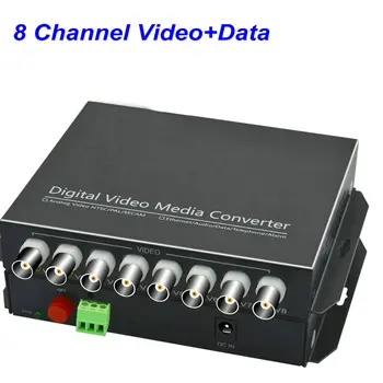 1Pair 8 Channel Digital Video Fiber Optical Media Converters Extender with 485 Data FC Fiber Optic Up to 20Km for CCTV Security
1Pair 8 Channel Digital Video Fiber Optical Media Converters Extender with 485 Data FC Fiber Optic Up to 20Km for CCTV Security