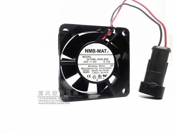 NMB 2410ML-05W-B60 6025 0.17A 6CM 60*60*25MM 2 line frequency converter waterproof fan
NMB 2410ML-05W-B60 6025 0.17A 6CM 60*60*25MM 2 line frequency converter waterproof fan