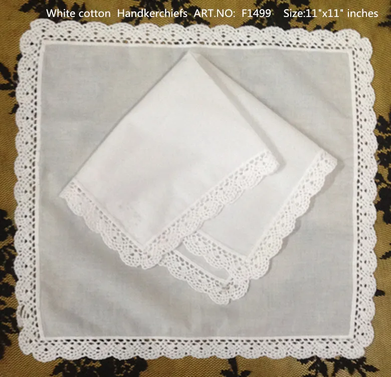 Set of 12 Fashion Ladies Handkerchiefs 12-inch White Cotton Lace Wedding Handkerchief Sweet Heart hankies Vingate Bridal Hanky
Set of 12 Fashion Ladies Handkerchiefs 12-inch White Cotton Lace Wedding Handkerchief Sweet Heart hankies Vingate Bridal Hanky