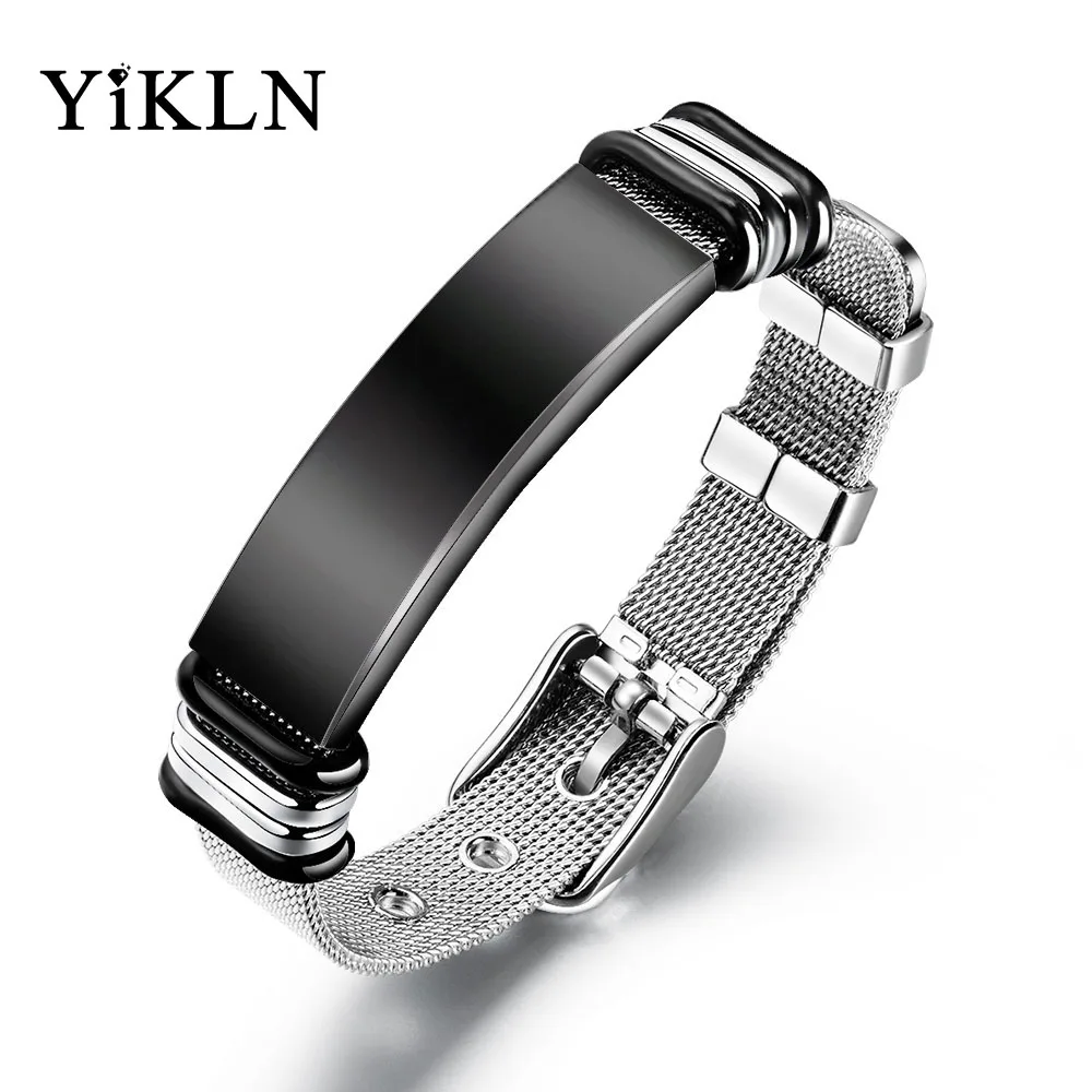 YiKLN Fashion Net Watch Bent Statement ID Bracelets & Bangles Stainless Steel Customizable Engraving Bracelet Jewelry YOPH1309
YiKLN Fashion Net Watch Bent Statement ID Bracelets & Bangles Stainless Steel Customizable Engraving Bracelet Jewelry YOPH1309