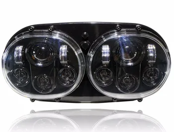 Promotion 7" Black Motorcycle Projector Passing light Dual LED Headlight for 2004-2013
Promotion 7" Black Motorcycle Projector Passing light Dual LED Headlight for 2004-2013