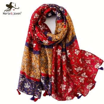 Marte&Joven Women Multicolor Flower Printing Voile Scarf Large Size Summer Beach Cover up Pashmina Wrap for Ladies Bandana Hijab
Marte&Joven Women Multicolor Flower Printing Voile Scarf Large Size Summer Beach Cover up Pashmina Wrap for Ladies Bandana Hijab