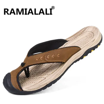 Ramialali New Summer Men Flip Flops 2018 High Quality Beach Sandals Non-Slide Male Slippers Genuine Leather Zapatos Hombre
Ramialali New Summer Men Flip Flops 2018 High Quality Beach Sandals Non-Slide Male Slippers Genuine Leather Zapatos Hombre