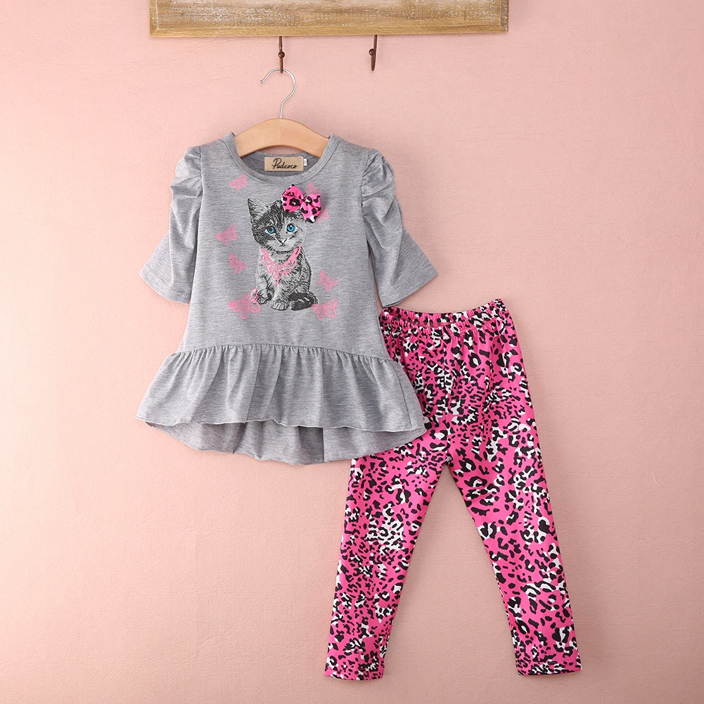 Hot Selling Outfit Set Clothes Spring Autumn Cat Printed Toddler Baby Girl Kids Half Sleeve Floral Dress Tops + Pants 2Pcs
Hot Selling Outfit Set Clothes Spring Autumn Cat Printed Toddler Baby Girl Kids Half Sleeve Floral Dress Tops + Pants 2Pcs