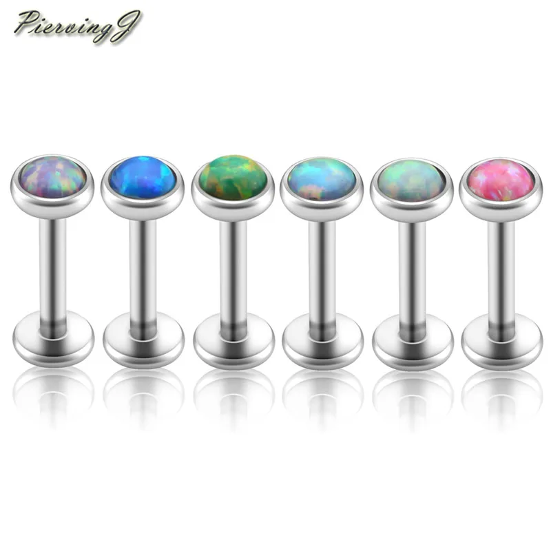 PiercingJ Latest 2-6pcs 8mm 16G Stainless Steel Opal Cartilage Tragus Helix Ear Stud Monroe Labret Lip Body Piercing Jewelry
PiercingJ Latest 2-6pcs 8mm 16G Stainless Steel Opal Cartilage Tragus Helix Ear Stud Monroe Labret Lip Body Piercing Jewelry