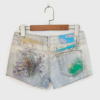 Summer 2019 New Arrival Womens Printed Flower Low Waisted Ripped Denim Shorts , Women Casual Wide Leg Jeans Hot Shorts
Summer 2019 New Arrival Womens Printed Flower Low Waisted Ripped Denim Shorts , Women Casual Wide Leg Jeans Hot Shorts
