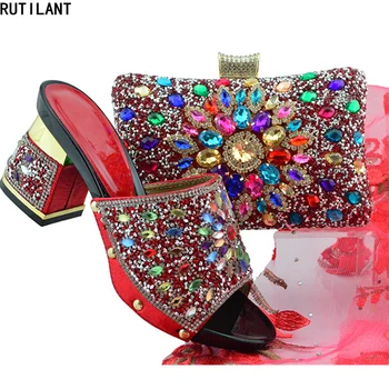 Designer Shoes Women Luxury 2018 Italian Designer Shoe and Bag Matching Set Italian Shoes and Bags Set Decorated with Rhinestone
Designer Shoes Women Luxury 2018 Italian Designer Shoe and Bag Matching Set Italian Shoes and Bags Set Decorated with Rhinestone