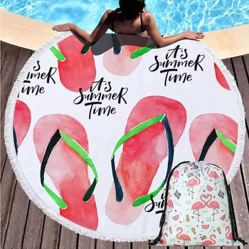 150cm Round Fruits Print Beach Towel Summer Seaside Sport Bath Towel Wall Tapestry Bikini Cover Up With Drawstring Backpack Bag
150cm Round Fruits Print Beach Towel Summer Seaside Sport Bath Towel Wall Tapestry Bikini Cover Up With Drawstring Backpack Bag
