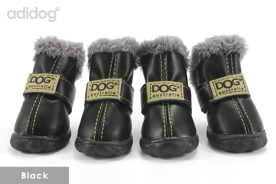 Pet Dog Shoes Winter Super Warm 4pcs set Dogs Boots Cotton Anti Slip XS 2XL Shoes for Small Pet Product ChiHuaHua Waterproof 403