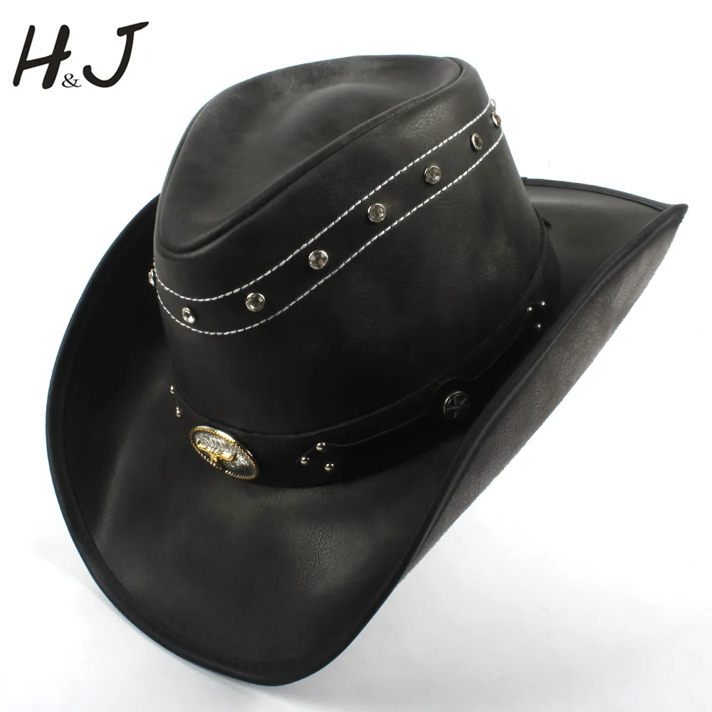 8 style Women Men Leather Western Cowboy Hat For Dad Gentleman Lady Sombrero Hombre Jazz Caps
8 style Women Men Leather Western Cowboy Hat For Dad Gentleman Lady Sombrero Hombre Jazz Caps