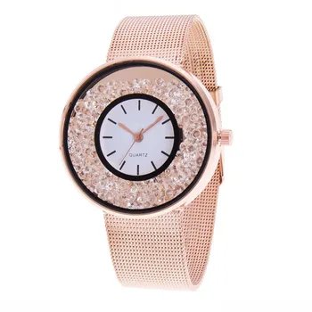 

2019 Zhou Lianfa new quartz watch women's strap Korean version of the Student Couple Watch Ladies Rose Gold Clock Relogio