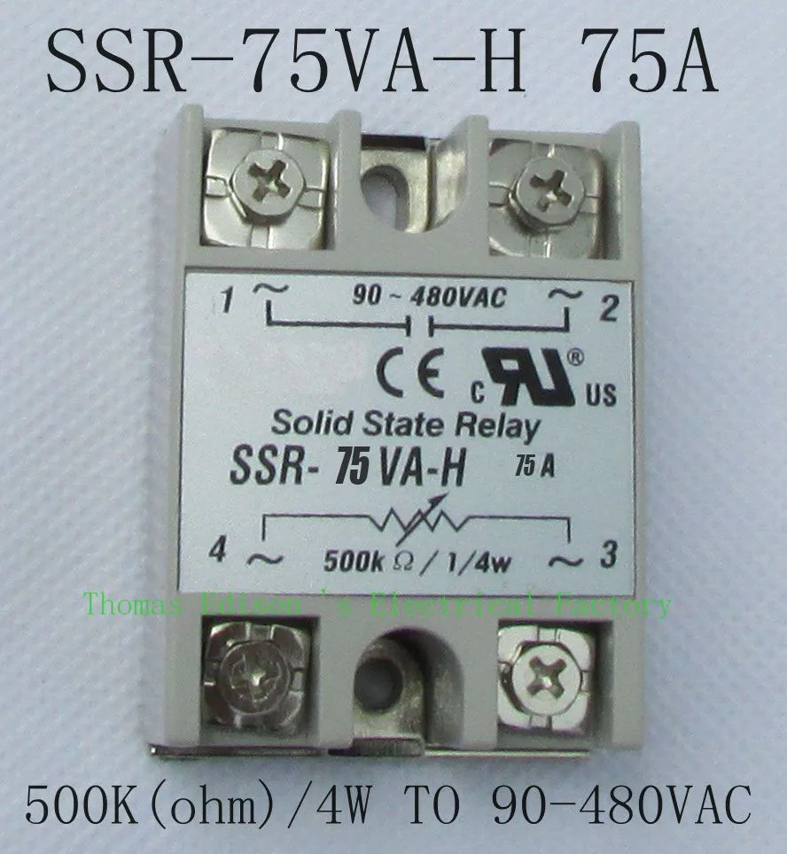 DMWD solid state relay SSR-75VA-H 75A SSR 75VA H Resistance type voltage regulator solid state Resistance Regulator
DMWD solid state relay SSR-75VA-H 75A SSR 75VA H Resistance type voltage regulator solid state Resistance Regulator