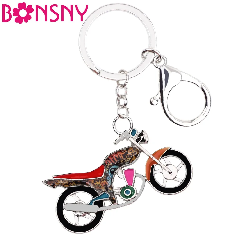 Bonsny Enamel Transportation Motorbike Motorcycle Key Chain Keychain Ring Gift For Women Girls Handbag Car Charms Unique Jewelry
Bonsny Enamel Transportation Motorbike Motorcycle Key Chain Keychain Ring Gift For Women Girls Handbag Car Charms Unique Jewelry