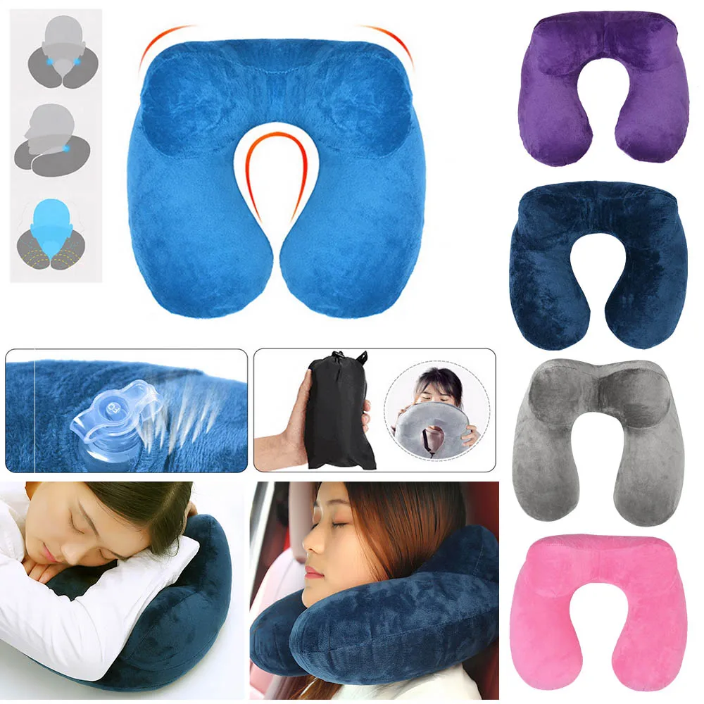 Urijk Inflatable U-shaped Travel Pillows Outdoor Portable Pillow Neckrest Folding Comfortable Pillows for Train Airplane Sleep 
Urijk Inflatable U-shaped Travel Pillows Outdoor Portable Pillow Neckrest Folding Comfortable Pillows for Train Airplane Sleep