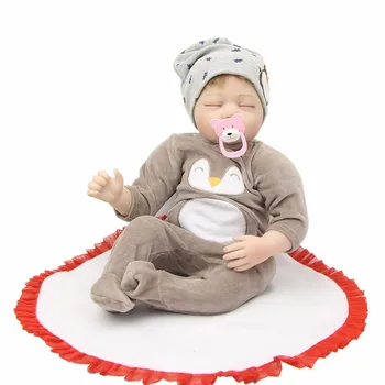 22inch sleeping adorable Reborn Baby Doll Toys With Pacifier Princess Dolls Lovely Birthday Gift Girls Brinquedos hot sale doll
22inch sleeping adorable Reborn Baby Doll Toys With Pacifier Princess Dolls Lovely Birthday Gift Girls Brinquedos hot sale doll