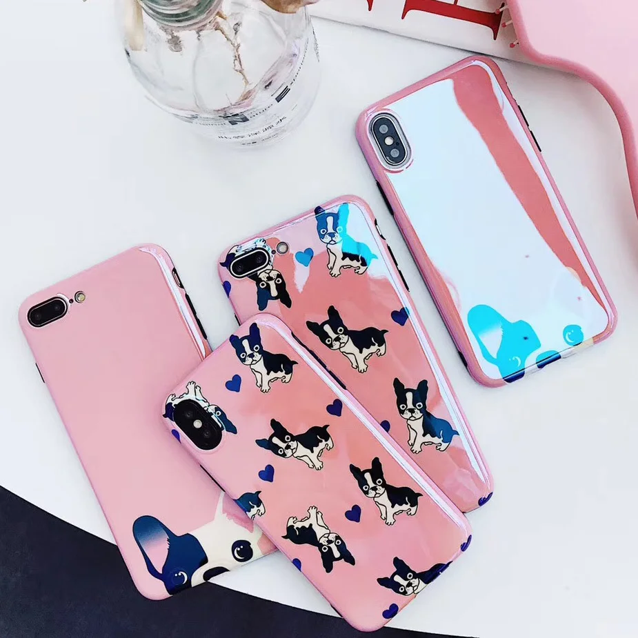 Blu-ray Lovely Bull Dogs Case For iPhone X 7 6 6S 8 Plus Soft Cartoon Cute Animal Pink Bulldog IMD Glossy Phone Cases Cover Capa
Blu-ray Lovely Bull Dogs Case For iPhone X 7 6 6S 8 Plus Soft Cartoon Cute Animal Pink Bulldog IMD Glossy Phone Cases Cover Capa