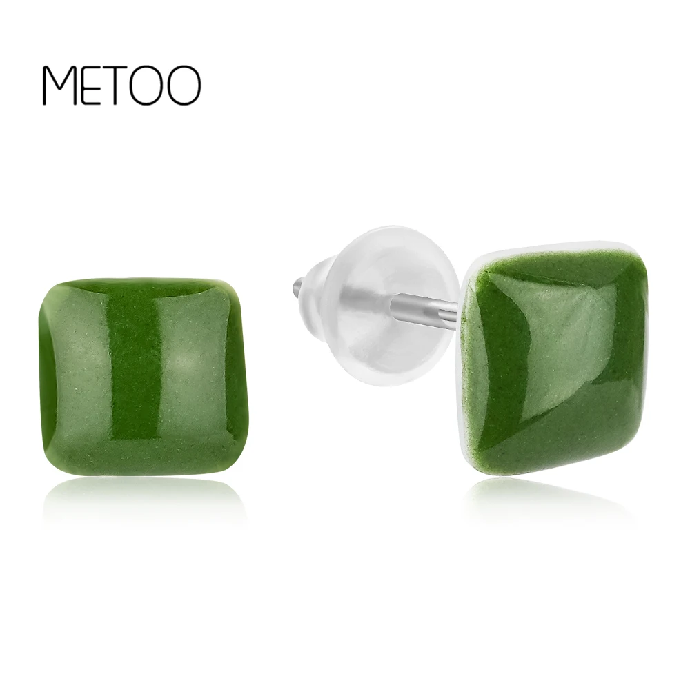 METOO 2019 Anti-allergy Ceramic Earrings for Women Square Studs Korea Style Pure Color Temperament Female Tiny Earrings Handmad
METOO 2019 Anti-allergy Ceramic Earrings for Women Square Studs Korea Style Pure Color Temperament Female Tiny Earrings Handmad