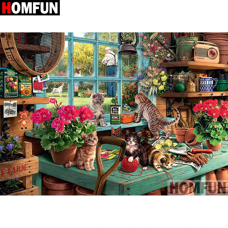 HOMFUN 5D DIY Diamond Painting Full Square/Round Drill "Animal cat" Embroidery Cross Stitch Mosaic Home Decor Gift A08401
HOMFUN 5D DIY Diamond Painting Full Square/Round Drill "Animal cat" Embroidery Cross Stitch Mosaic Home Decor Gift A08401