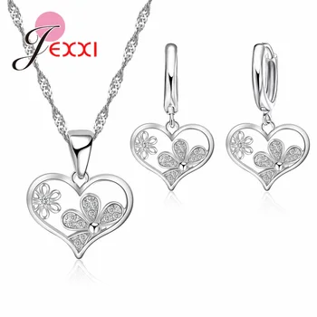 Particular Heart Jewelry Sets for Women Original 925 Sterling Silver Necklace Earrings Set for Wedding & Bridal New Arrival
Particular Heart Jewelry Sets for Women Original 925 Sterling Silver Necklace Earrings Set for Wedding & Bridal New Arrival