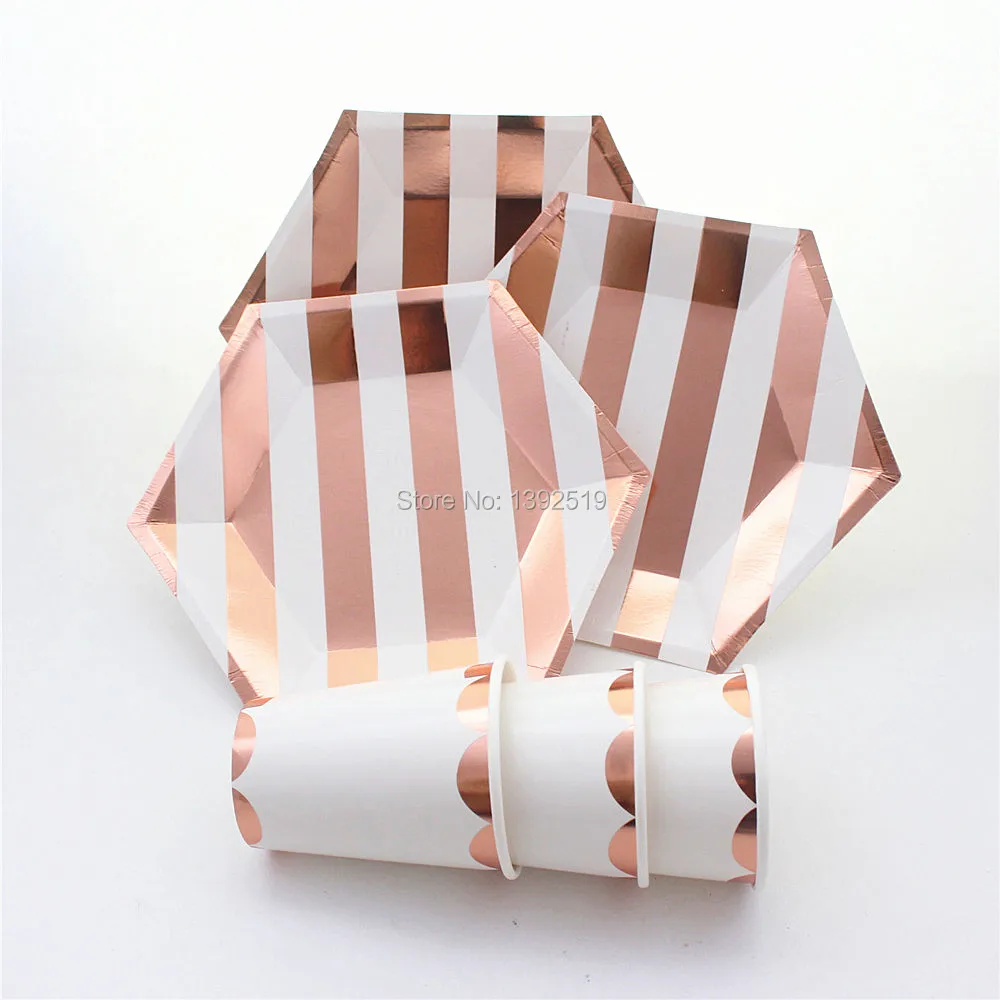 Wholesale Cheap Metallic RoseGold Paper Plates Tableware For Wedding Bridal Shower Bachelorette Party 1st Birthday UnicornParty
Wholesale Cheap Metallic RoseGold Paper Plates Tableware For Wedding Bridal Shower Bachelorette Party 1st Birthday UnicornParty