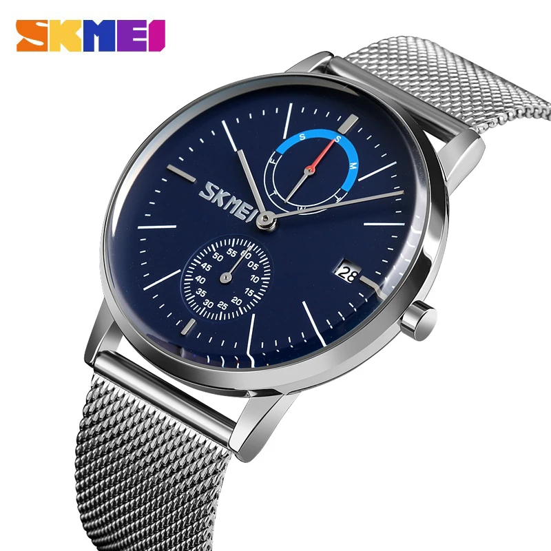 Quartz Men Watch Brand SKMEI Watches 30M Waterproof Stainless Steel Men's Wristwatch Date Week Display Business Bracelet For Men
Quartz Men Watch Brand SKMEI Watches 30M Waterproof Stainless Steel Men's Wristwatch Date Week Display Business Bracelet For Men
