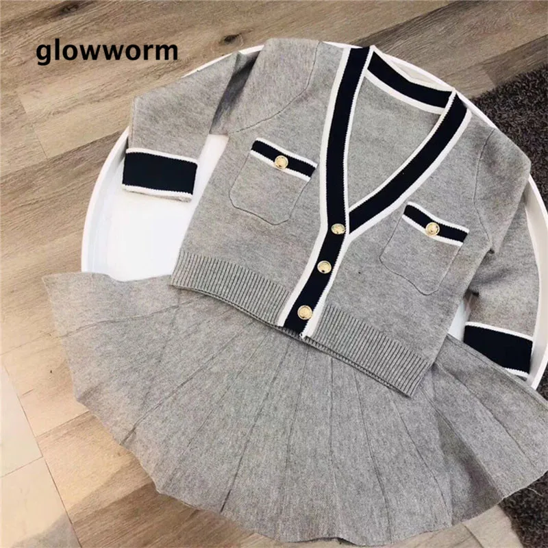 Glowwormkids 2018 New Autumn Winter Baby Girls Knitting Short Skirt Suit Long Sleeve Knitted Cotton Pleated Skirt Hepburn style
Glowwormkids 2018 New Autumn Winter Baby Girls Knitting Short Skirt Suit Long Sleeve Knitted Cotton Pleated Skirt Hepburn style