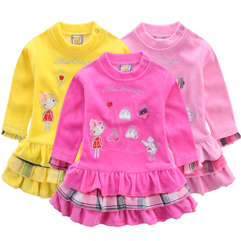 2019 Little Q New Baby Velour Long Sleeve 3 pcs/lot Dresses Girls Spring Ball Gown Clothes Fashion Party Birthday Underdress
2019 Little Q New Baby Velour Long Sleeve 3 pcs/lot Dresses Girls Spring Ball Gown Clothes Fashion Party Birthday Underdress