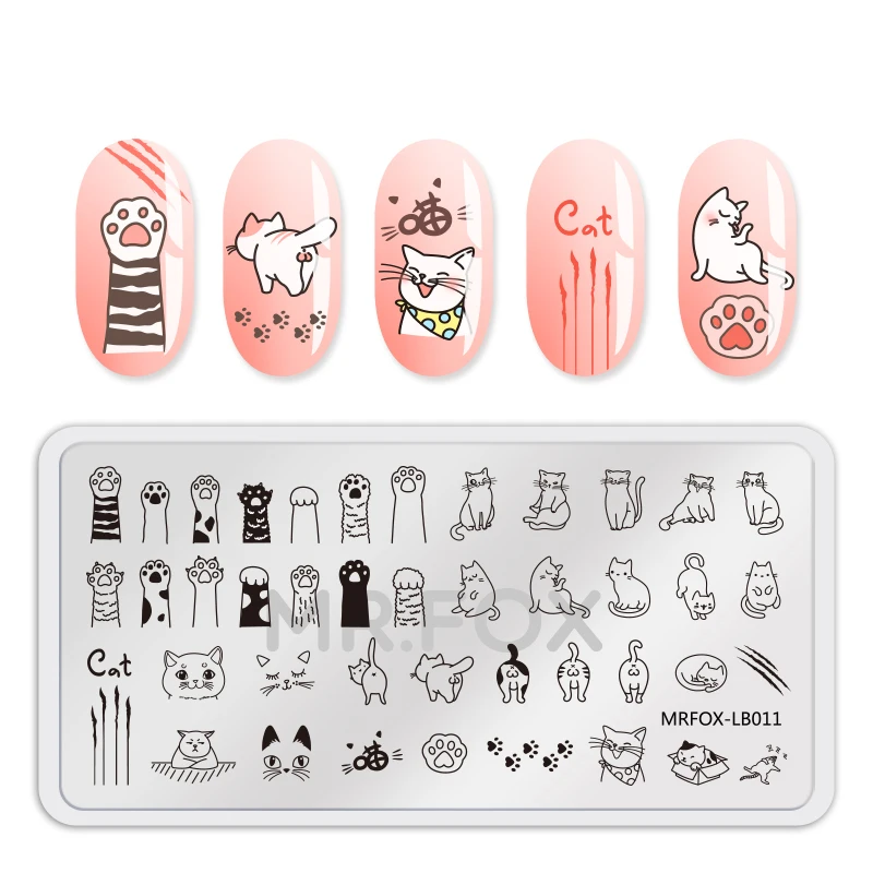 1PC Nail Stamping Plate Template Animal Fruit Dog Cat Unicorn Feather Flower Leaf Stamp Nail Stamping Plates For Nail Polish
1PC Nail Stamping Plate Template Animal Fruit Dog Cat Unicorn Feather Flower Leaf Stamp Nail Stamping Plates For Nail Polish