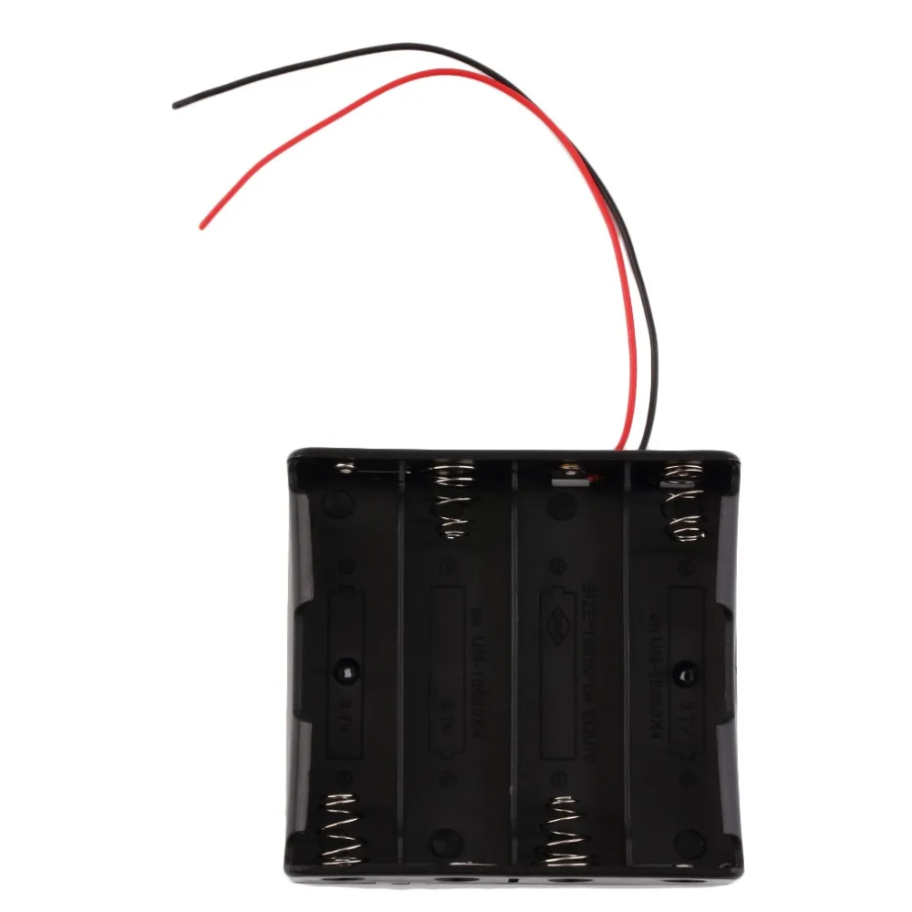 16850 Battery Storage Case Plastic Storage Box Holder With Wire Leads For 4 x 18650 3.7V Batteries for Soldering Connecting NEW
16850 Battery Storage Case Plastic Storage Box Holder With Wire Leads For 4 x 18650 3.7V Batteries for Soldering Connecting NEW