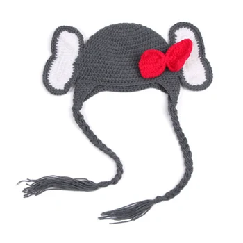 Hand Cap Knit Baby Hat 100 Days Full Moon Newborn Kids Elephant Cartoon Animals Modeling Beanies 0-3month Handmade Photography
Hand Cap Knit Baby Hat 100 Days Full Moon Newborn Kids Elephant Cartoon Animals Modeling Beanies 0-3month Handmade Photography