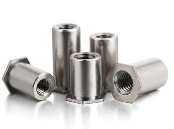 30pcs M3 stainless steel through hole pressure riveting studs nut column furniture decoration 4mm-12mm length
30pcs M3 stainless steel through hole pressure riveting studs nut column furniture decoration 4mm-12mm length
