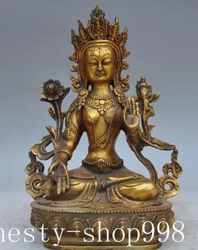 Crafts statue Old Tibet Buddhism bronze gilt Tara kwan-yin GuanYin Bodhisattva buddha Statue halloween
Crafts statue Old Tibet Buddhism bronze gilt Tara kwan-yin GuanYin Bodhisattva buddha Statue halloween