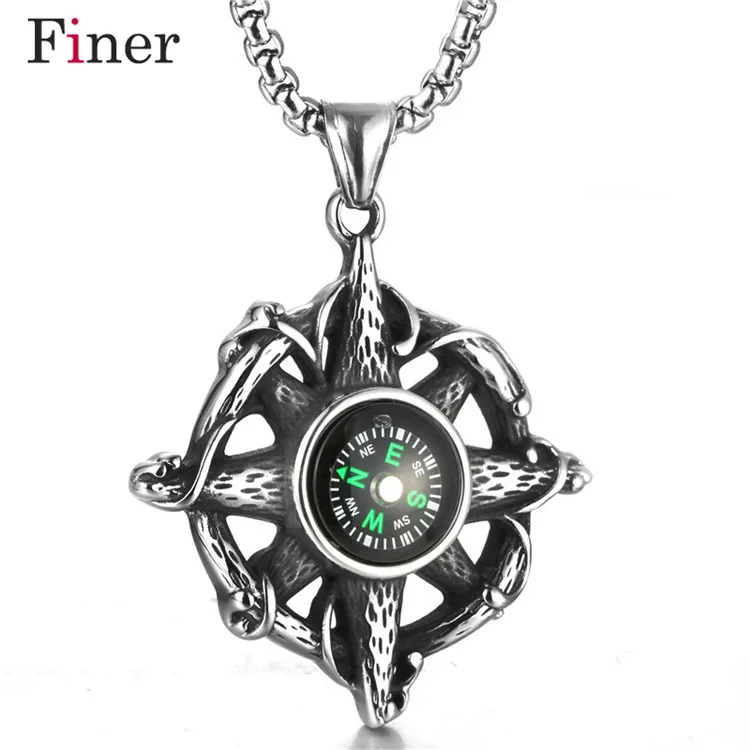 2019 New Arrive FashionStainless Steel Compass Choker Pendant Necklace Fashion Retro Chain Necklet Men
2019 New Arrive FashionStainless Steel Compass Choker Pendant Necklace Fashion Retro Chain Necklet Men