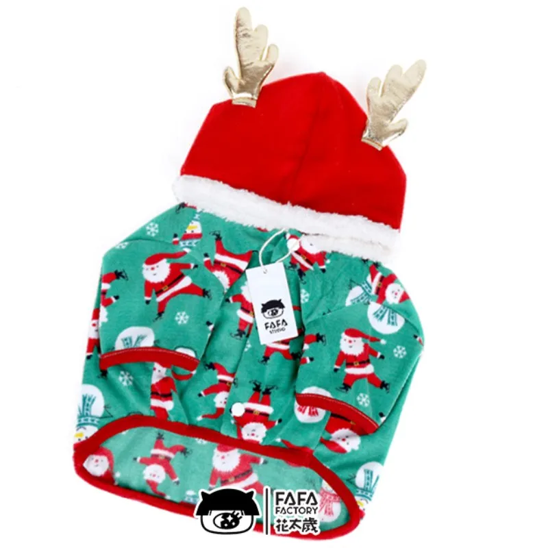 French bulldog pug Christmas clothes (3)