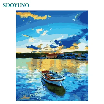 SDOYUNO Frame DIY Painting By Numbers Lake Boat Landscape Acrylic Paint On Canvas Hand Painted Home Wall Art Picture 40x50cm
SDOYUNO Frame DIY Painting By Numbers Lake Boat Landscape Acrylic Paint On Canvas Hand Painted Home Wall Art Picture 40x50cm