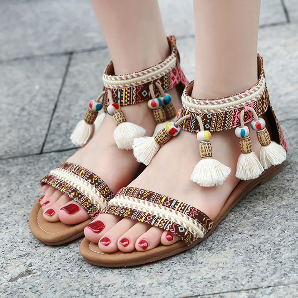 women flat Ladies Fashion Bohemian Rhinestone Sandals Ethnic Wind Roman Flat Sandals summer sandals women summer shoes women
women flat Ladies Fashion Bohemian Rhinestone Sandals Ethnic Wind Roman Flat Sandals summer sandals women summer shoes women