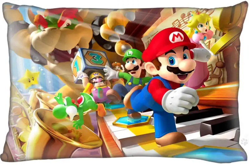 F16 Top Selling Super Mario Bros Custom Zippered Rectangle Pillowcases Pillow Cover Cases Size 40x60cm (Two sides)
F16 Top Selling Super Mario Bros Custom Zippered Rectangle Pillowcases Pillow Cover Cases Size 40x60cm (Two sides)