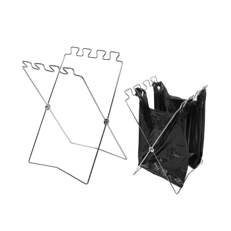 Foldable Stainless Steel Garbage Bag Storage Holder Hanging For Kitchen Portable Outdoor Bathroom Supplies Rubbish Bags Rack 
Foldable Stainless Steel Garbage Bag Storage Holder Hanging For Kitchen Portable Outdoor Bathroom Supplies Rubbish Bags Rack