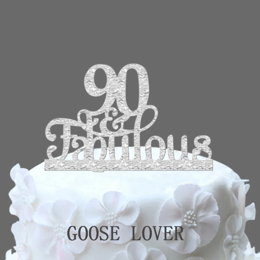 90th And Fabulous Cake Topper 90th Birthday Party Decoration , Acrylic Birthday Cake Topper, 90th Anniversary Gifts,90 Years Old
90th And Fabulous Cake Topper 90th Birthday Party Decoration , Acrylic Birthday Cake Topper, 90th Anniversary Gifts,90 Years Old