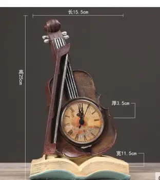 Creative Vintage violin horologe bar restaurant cafe room desk clock decorations modern wine Home Furnishing arts crafts
Creative Vintage violin horologe bar restaurant cafe room desk clock decorations modern wine Home Furnishing arts crafts