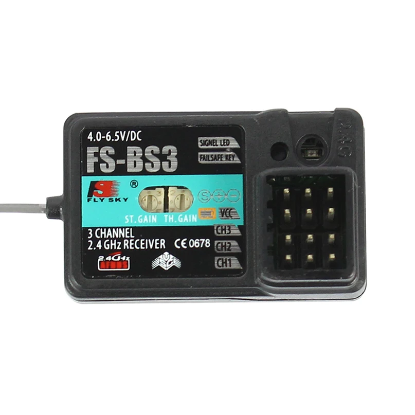 Original Flysky FS-BS6 FS-BS4 FS-BS3 Receiver with Gyro Stabilization System for Flysky FS-IT4S / FS-GT5 Remote Control
Original Flysky FS-BS6 FS-BS4 FS-BS3 Receiver with Gyro Stabilization System for Flysky FS-IT4S / FS-GT5 Remote Control
