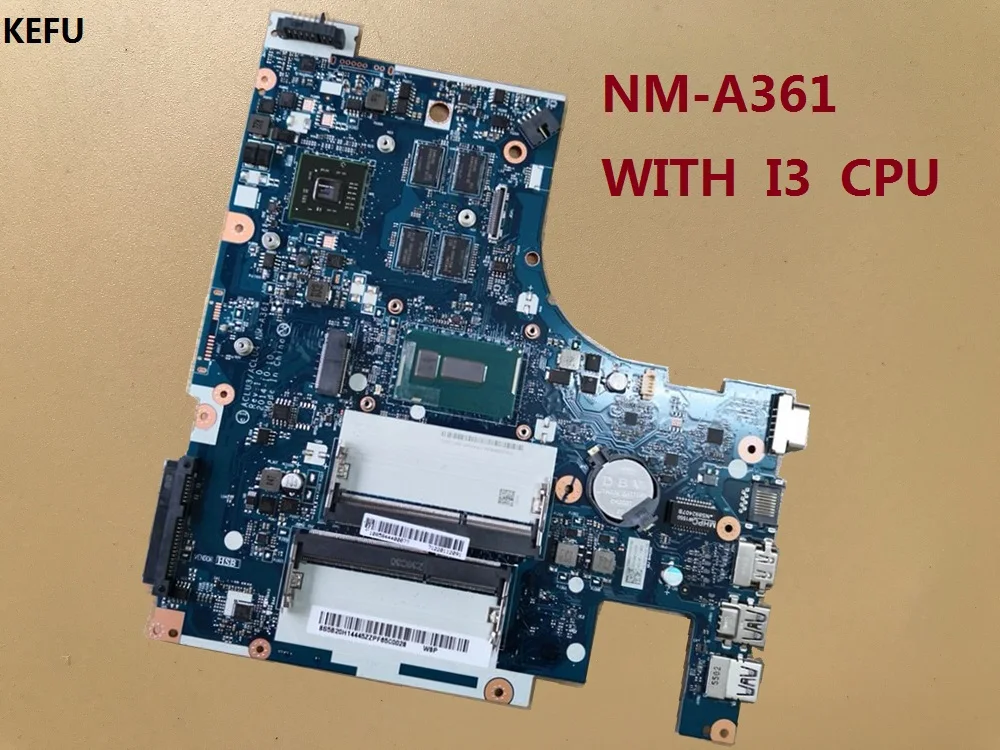 KEFU ACLU3/ACLU4 NM-A361 motherboard For Lenovo G50-80 laptop Motherboard with processor i3 with R5 M330 2GB GPU Fully Tested
KEFU ACLU3/ACLU4 NM-A361 motherboard For Lenovo G50-80 laptop Motherboard with processor i3 with R5 M330 2GB GPU Fully Tested