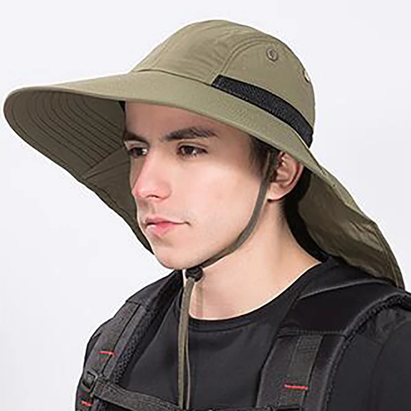 Outdoor Lightweight Flap Cap Wide Brim Water Resistant Portable UV Protection Neck Cover Sun Hat With Chin Strap
Outdoor Lightweight Flap Cap Wide Brim Water Resistant Portable UV Protection Neck Cover Sun Hat With Chin Strap