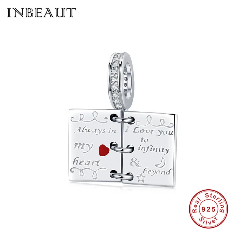 INBEAUT 100% 925 Sterling Silver Red Heart Love Letter Charms fit Pandora Bracelet Romantic Language Book Beads Valentines Gfit
INBEAUT 100% 925 Sterling Silver Red Heart Love Letter Charms fit Pandora Bracelet Romantic Language Book Beads Valentines Gfit