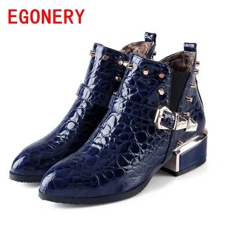EGONERY shoes 2017 new winter women fashion hoof high heels ankle boots casual riding equestrian slip-on pointed toe shoes EGONERY shoes 2017 new winter women fashion hoof high heels ankle boots casual riding equestrian slip-on pointed toe shoes<br><br>Aliexpress