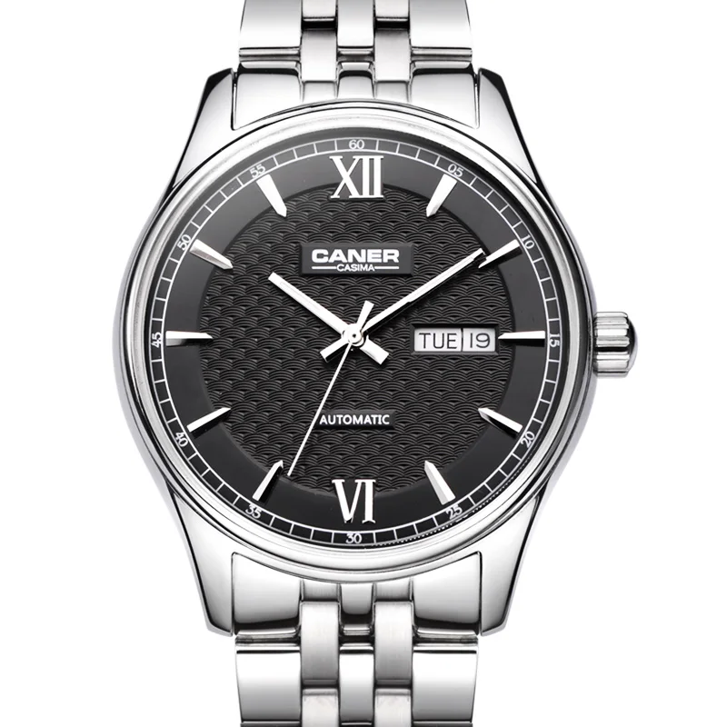 CASIMA men's watch Stainless Steel Sapphire Automatic Self-Wind Business Fashion Wrist watches Calendar waterproof 100m# 6808
CASIMA men's watch Stainless Steel Sapphire Automatic Self-Wind Business Fashion Wrist watches Calendar waterproof 100m# 6808
