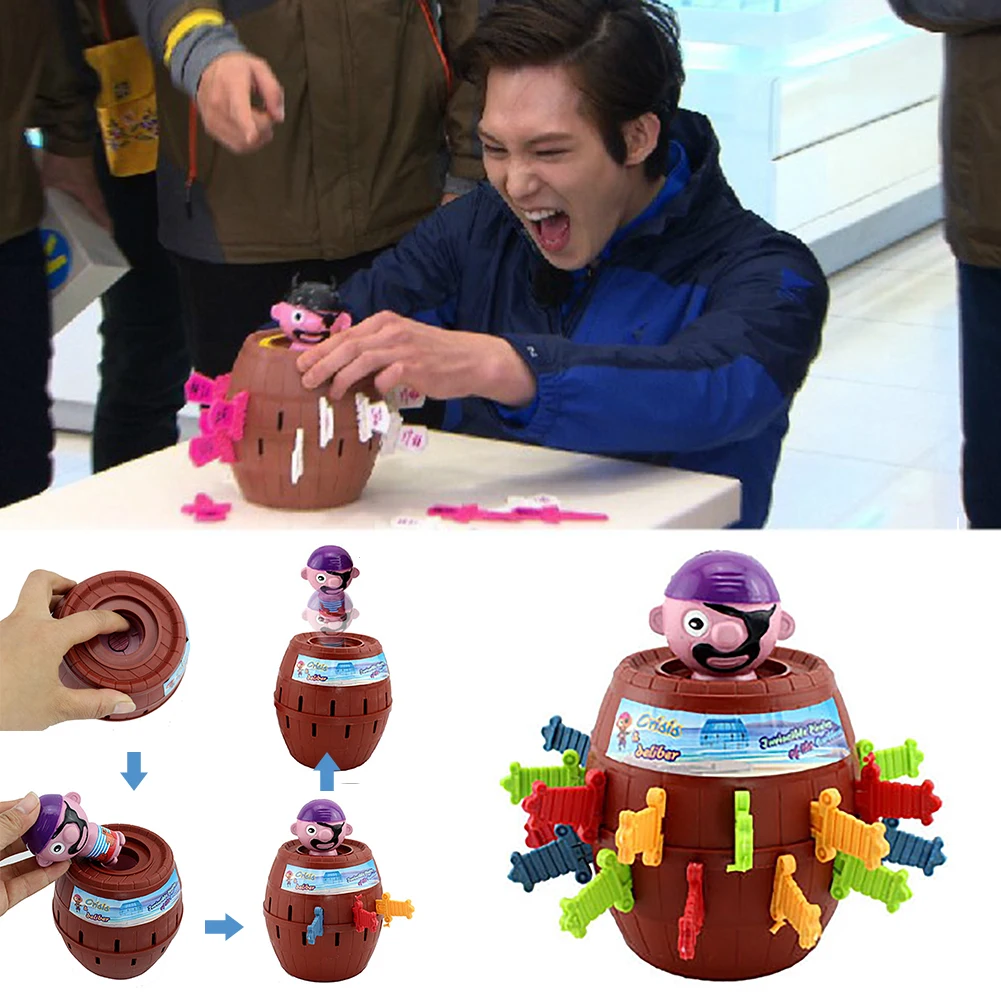 Christmas Gift Kids Children Funny Lucky Stab Pop Up Toy Gadget Pirate Barrel Game Toy
Christmas Gift Kids Children Funny Lucky Stab Pop Up Toy Gadget Pirate Barrel Game Toy