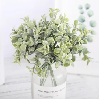 6 pcs plastic artificial flowers fake eucalyptus leaves white small bouquet DIY accessories faux plants wedding home decoration
6 pcs plastic artificial flowers fake eucalyptus leaves white small bouquet DIY accessories faux plants wedding home decoration